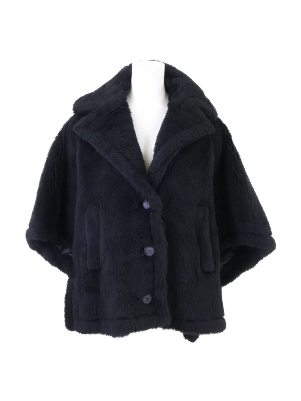 Max Mara Aleggio Alpaca Silk Blend Teddy Bear Cape SM